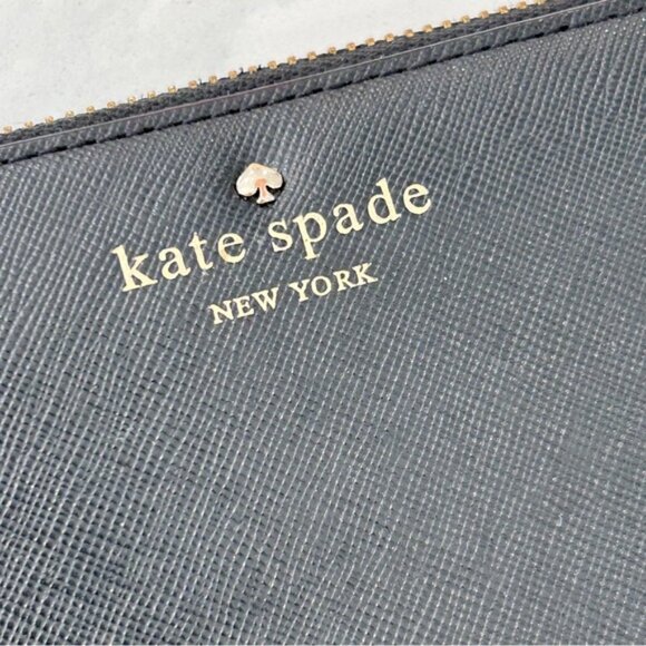 Kate Spade Black Leather Cameron Long Wallet - Picture 6 of 13